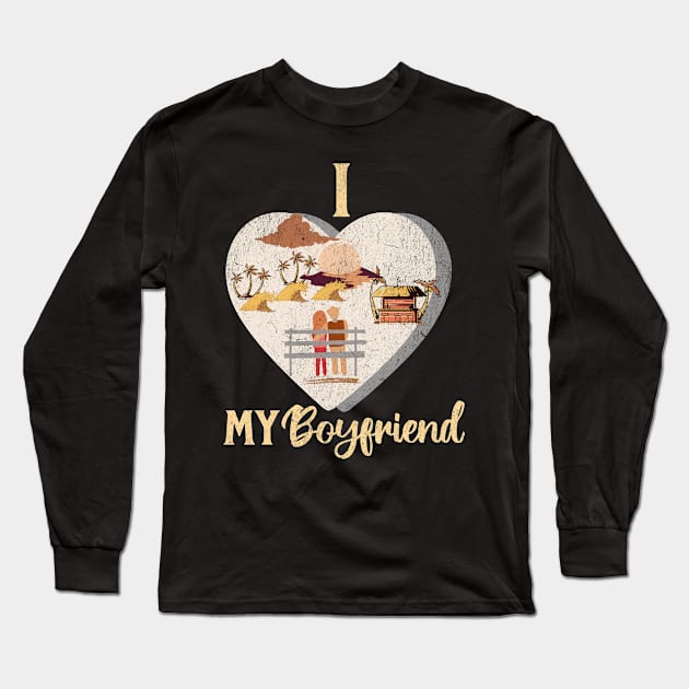 I love my boyfriend, my partner Long Sleeve T-Shirt by Savi L'amour